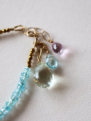 Blue Zircon/Pink Sapphire