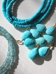 Turquoise charm -C-