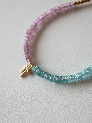 Blue Zircon/Pink Sapphire