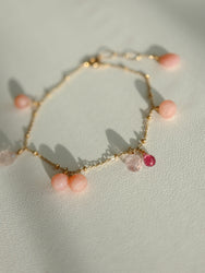 Pink Opal / Morganite / Rhodolite Garnet