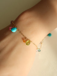 Turquoise / Pink Sapphire / Peridot & more