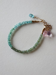 Green Sapphire/Blue Zircon/Blue Tourmaline
