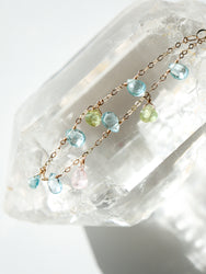 Aquamarine / Morganite / Green Garnet