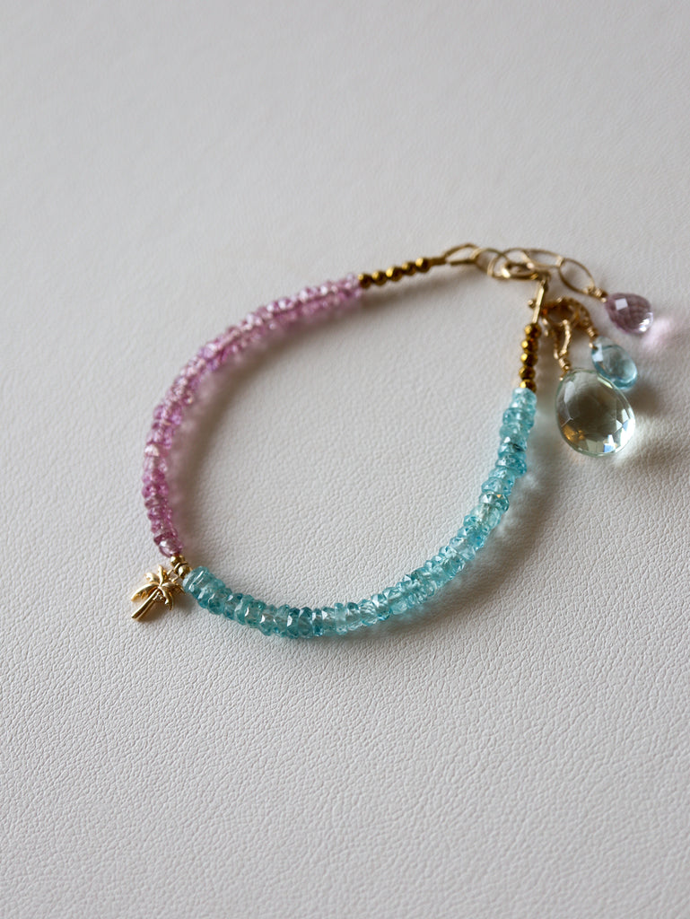 Blue Zircon/Pink Sapphire