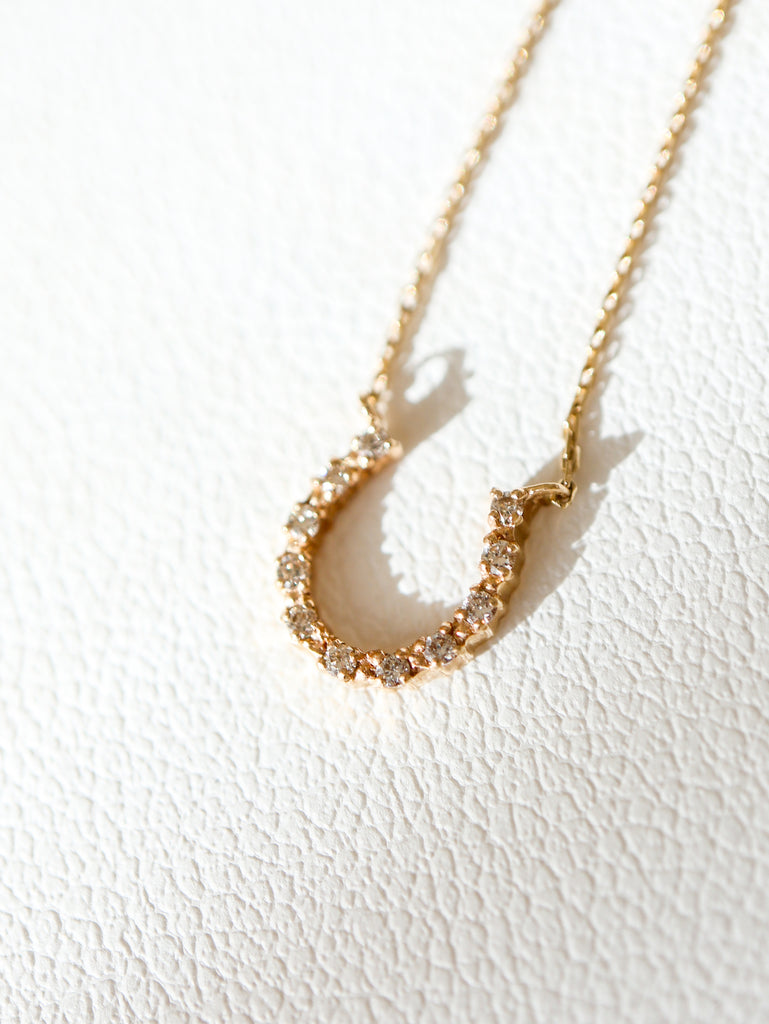 Lucky horse shoe necklace