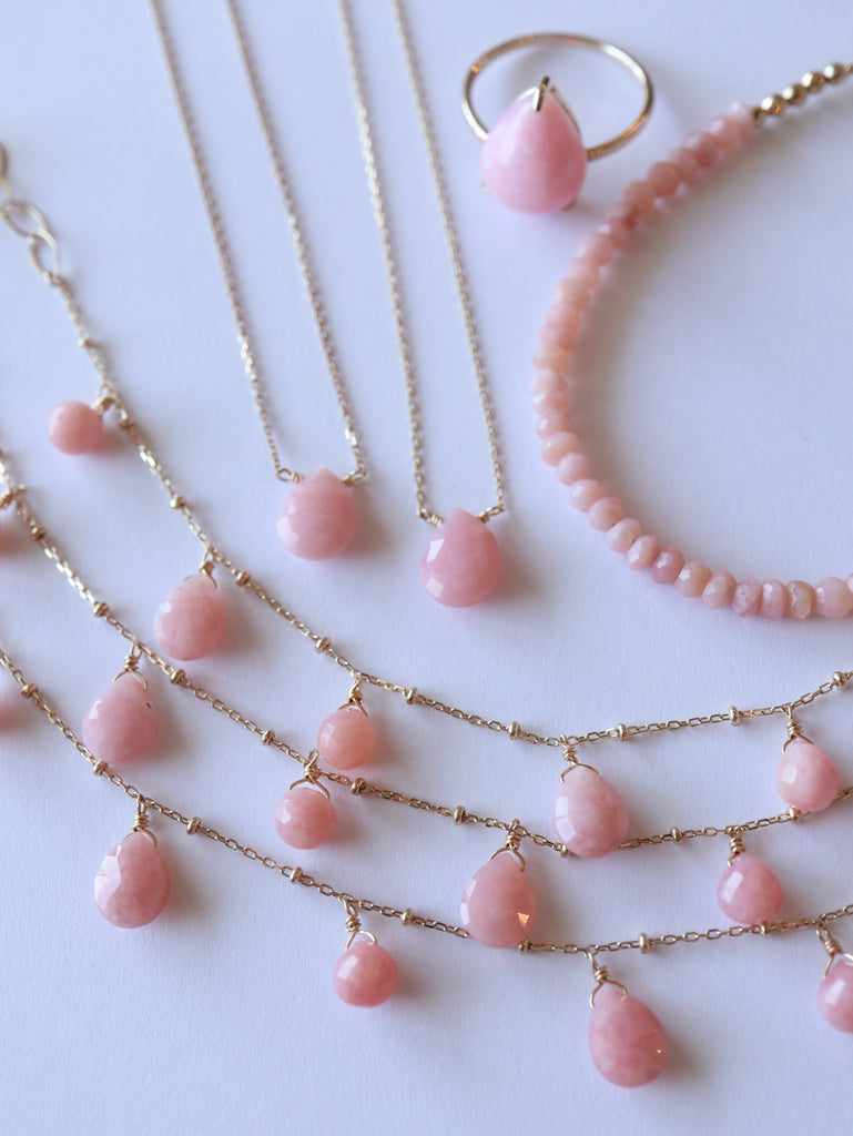 【残り一点】Pink Opal ブレスレット