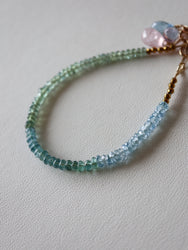 Green Sapphire/Blue Zircon/Blue Tourmaline