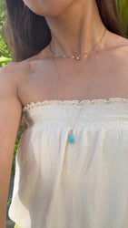 Turquoise charm -C-
