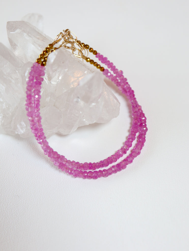 Pink Sapphire -ブレスレット-