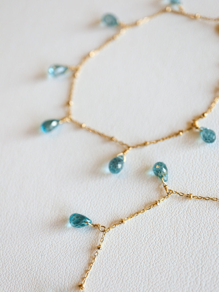 Blue zircon -ブレスレット-