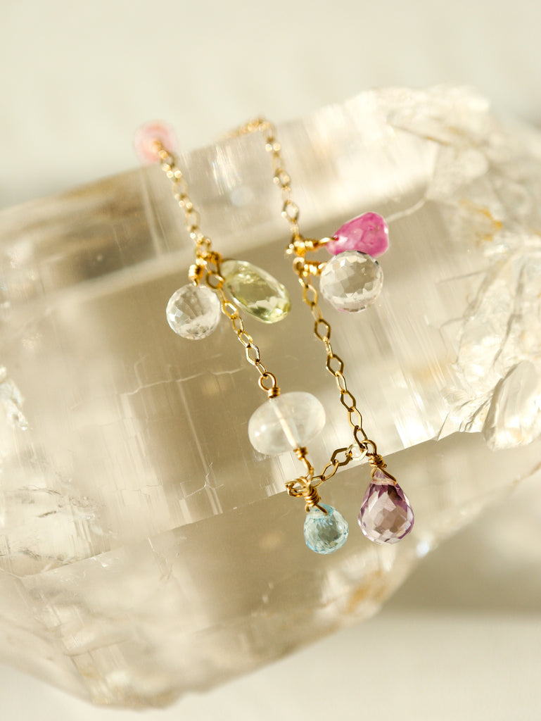 Pink Amethyst / Blue Moonstone / Aquamarine & more