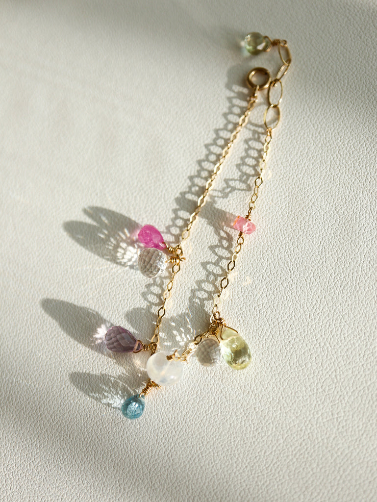 Pink Amethyst / Blue Moonstone / Aquamarine & more