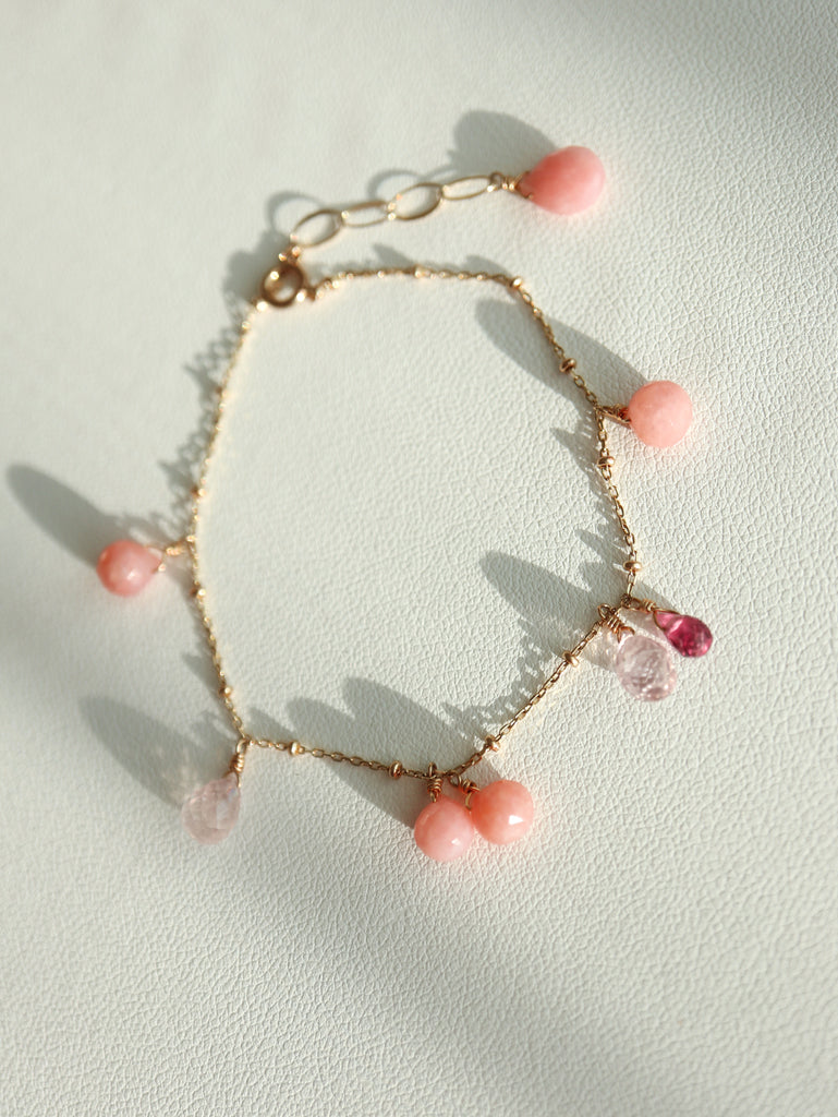 Pink Opal / Morganite / Rhodolite Garnet