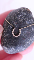 Lucky horse shoe necklace